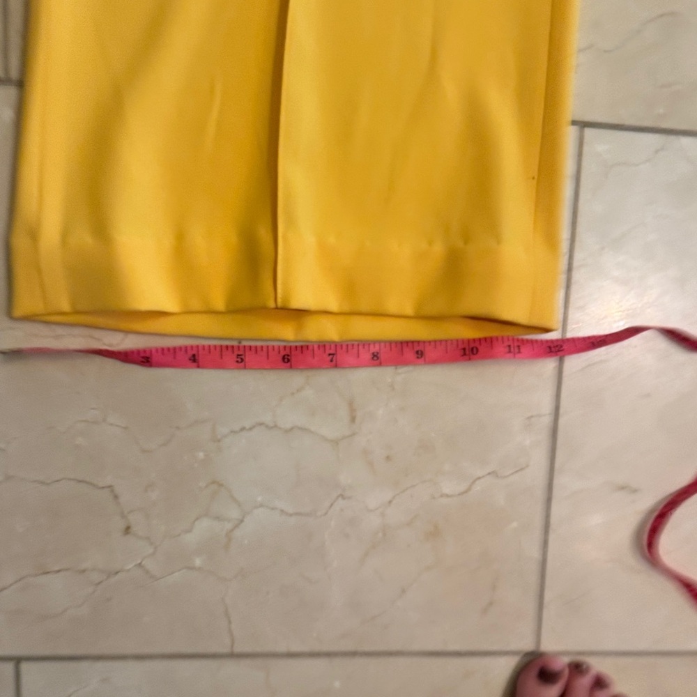 Alice + Olivia Dylan Sunny Yellow Trousers size 4 - Picture 8 of 11